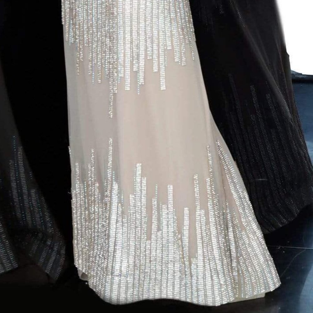 Jovani 3601SC Long Sleeve Illusion Bateau Nude Evening Dress Size0 - Picture 5 of 7